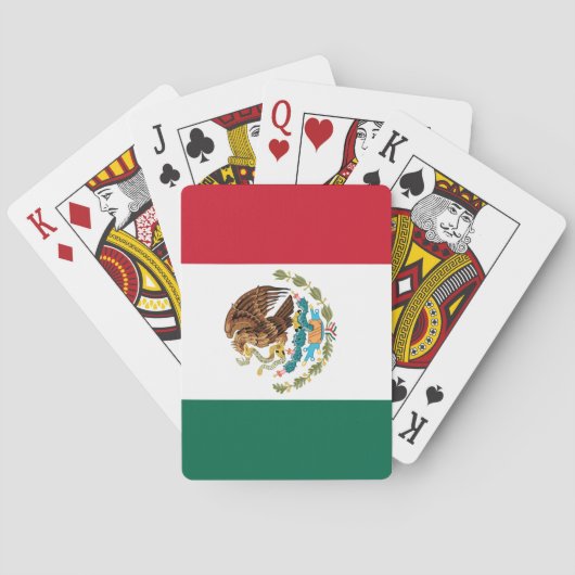 De Mexicaanse nationale vlag - authentieke hoge kw Pokerkaarten (Achterkant)