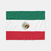 De Mexicaanse nationale vlag Fleece Deken (Voorkant (Horizontaal))