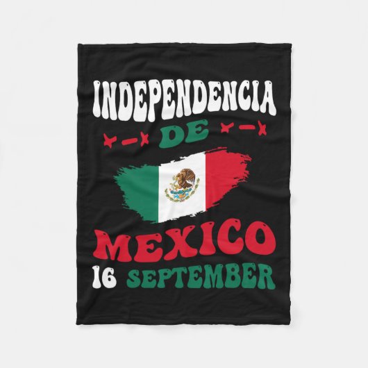 De Mexicaanse Onafhankelijkheidsdag Fleece Deken (Voorkant)