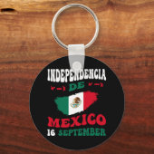 De Mexicaanse Onafhankelijkheidsdag Sleutelhanger (Voorkant)