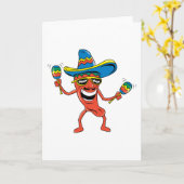 De Mexicaanse Peper van de Spaanse peper Kaart (Gele Bloem)