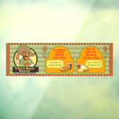 De Mexicaanse prijs voor de Drink van restaurants  Raamsticker (Vel 3)