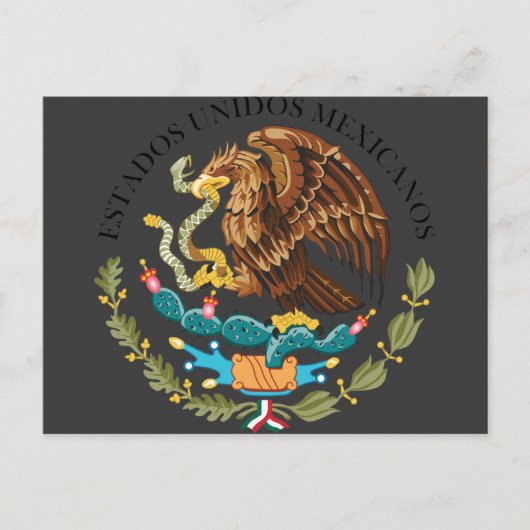 De Mexicaanse regering verzegelen Briefkaart (Voorkant)