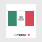 De Mexicaanse vlag (1968-cadeau) Sticker (Vel)
