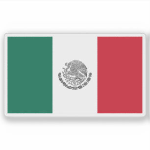 De Mexicaanse vlag (1968-cadeau) Sticker