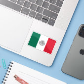 De Mexicaanse vlag (1968-cadeau) Sticker (Laptop met iPhone)