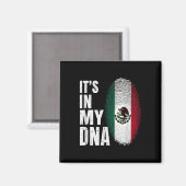 De Mexicaanse vlag zit in mijn DNA Magneet (Voorkant / Achterkant)