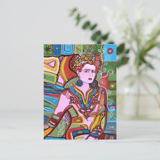 De Mexicaanse vrouw Briefkaart (Staand voorkant)