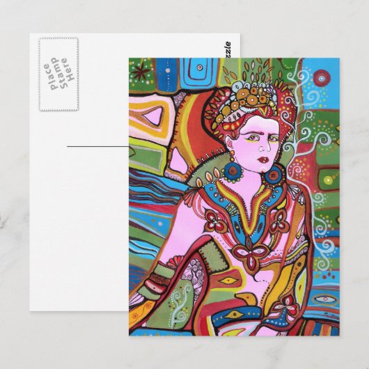 De Mexicaanse vrouw Briefkaart (Voorkant / Achterkant)