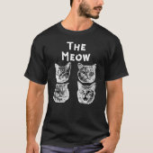 De Miauw Cat Retro T-shirt (Voorkant)