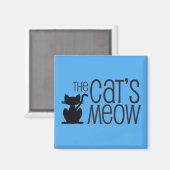 De Miauw Magneet van de Kat (Voorkant / Achterkant)