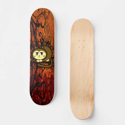 De miauw van de kat - Gepersonaliseerd Persoonlijk Skateboard (Voorkant)