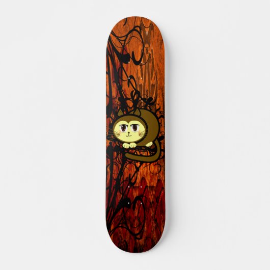 De miauw van de kat - Gepersonaliseerd Persoonlijk Skateboard (Voorkant)