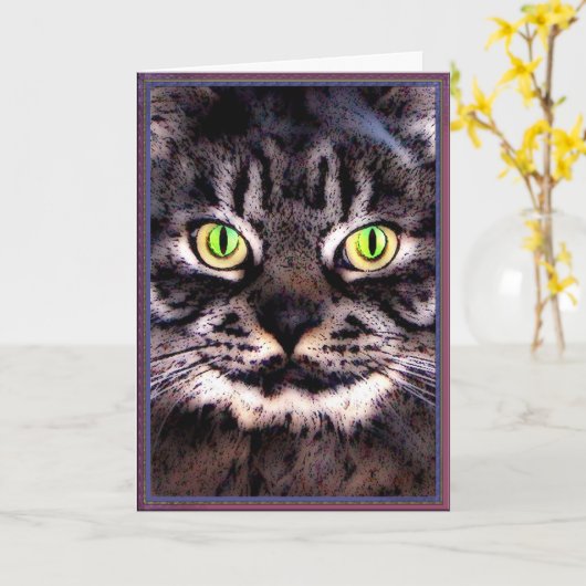 De Miauw van de kat Kaart (Gele Bloem)