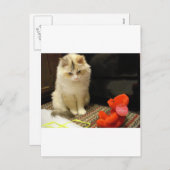 De miauwen "Gelukkige Valentijnsdag van Snuggler! Feestdagenkaart (Voorkant / Achterkant)