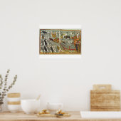 De Mice Bury the Cat, Russisch, eind 18e eeuw Poster (Keuken)