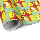 DE MICE EN DE CHRISTMAS VOORSTELLEN CADEAUPAPIER (Rol Hoek)