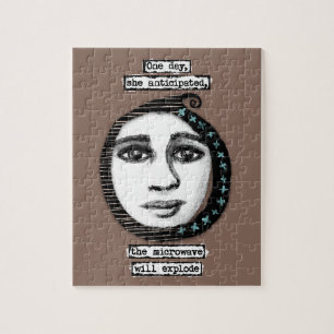 De microgolf zal de puzzel van de puzzel van de pu legpuzzel