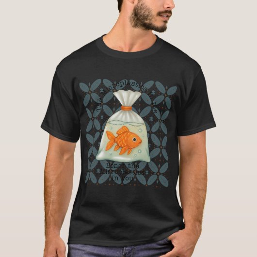 De microplastics in mij eren de microplastics in t-shirt (Voorkant)