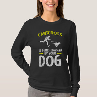 De microscoop wordt door uw hond gedraaid voor 5.0 t-shirt