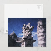 De middag in Pisa Briefkaart (Voorkant / Achterkant)
