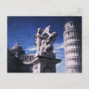 De middag in Pisa Briefkaart