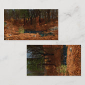 De middag van de Bladwijzer van het Jaar Visitekaartje (Voorkant / Achterkant)