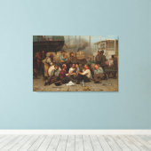 De middag van de Dokwerkers Canvas Afdruk (Insitu (Houten vloer))