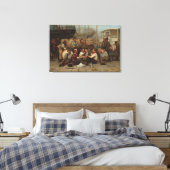 De middag van de Dokwerkers Canvas Afdruk (Insitu (Slaapkamer))