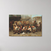 De middag van de Dokwerkers Canvas Afdruk (Voorkant)