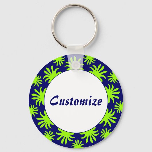 De middag van de Triffids Sjabloon Sleutelhanger (Voorkant)