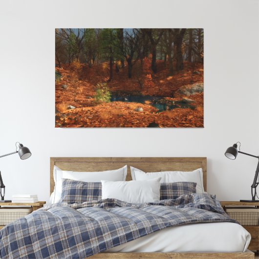 De middag van het jaar Canvas Print (Insitu (Slaapkamer))