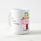 De middagdut - Vertraagde verjaardag: koffiemok (Voorkant links)
