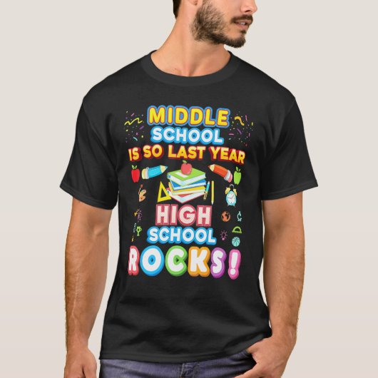De middelbare school is het laatste jaar zo hoog d t-shirt (Voorkant)