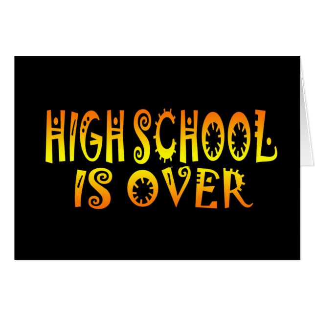 De middelbare school is voorbij (Voorkant Horizontaal)