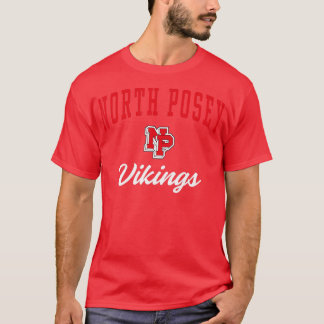 De middelbare school van North Posey Vikings T-shirt