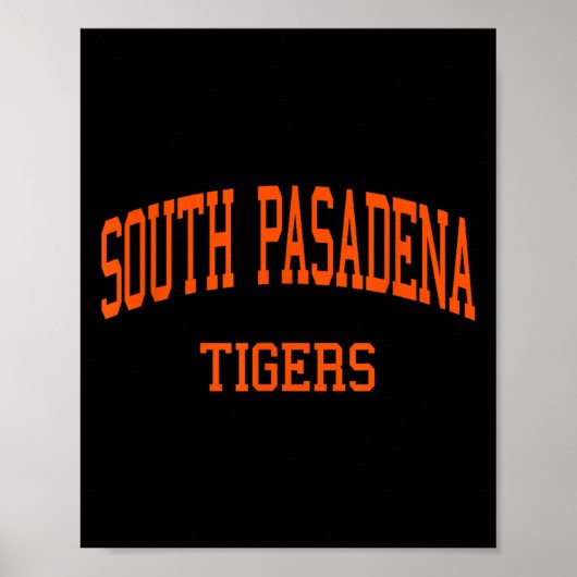 De middelbare school van South Pasadena heeft de S Poster (Voorkant)