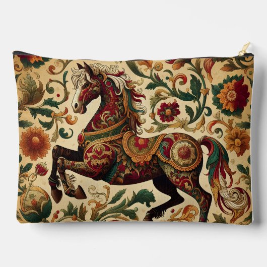 De middeleeuwse betoverde ros in bloei etui (Achterkant)