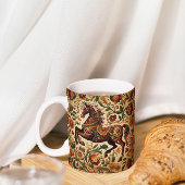 De middeleeuwse betoverde ros in bloei koffiemok