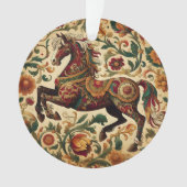 De middeleeuwse betoverde ros in bloei ornament (voorkant)