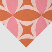 De middeleeuwse Cirkel Starst barst roze en oranje Tissuepapier (Detail)