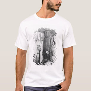De middeleeuwse dame in de dubbelBeddenkamer T-shirt