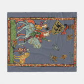 De middeleeuwse eendenjacht met valken? fleece dek deken (Voorkant (Horizontaal))