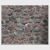 De middeleeuwse textuur van de steenmuur ondergron cadeaupapier (Vlak)