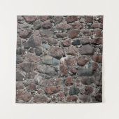 De middeleeuwse textuur van de steenmuur ondergron wandkleed (Voorkant)