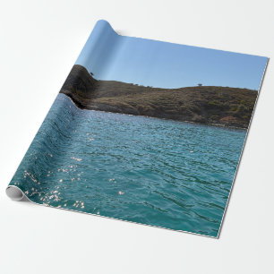 De Middellandse Zee met een grazige heuvel Cadeaupapier