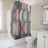 De middelste eeuw viert een modern, naadloos patro douchegordijn (In situ)