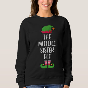 De middelste zuster Elf kerstfamilie komt overeen Trui