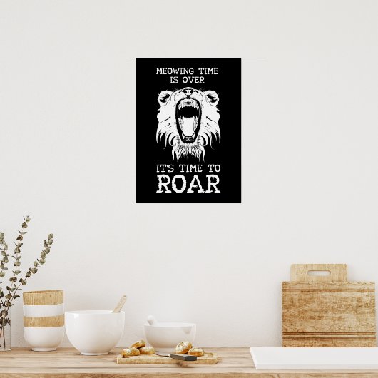 De middeltijd is voorbij, het is tijd om te rijden poster (Keuken)