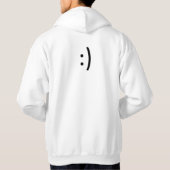 De middelwitte hoodie (Achterkant)